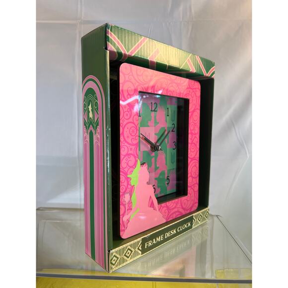 NEW Wicked PINK Glinda Frame Wall Clock Good Witch - Picture 4 of 11
